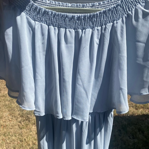 Show Me Your Mumu Hacienda Maxi Dress, Steel Blue - Picture 6 of 7